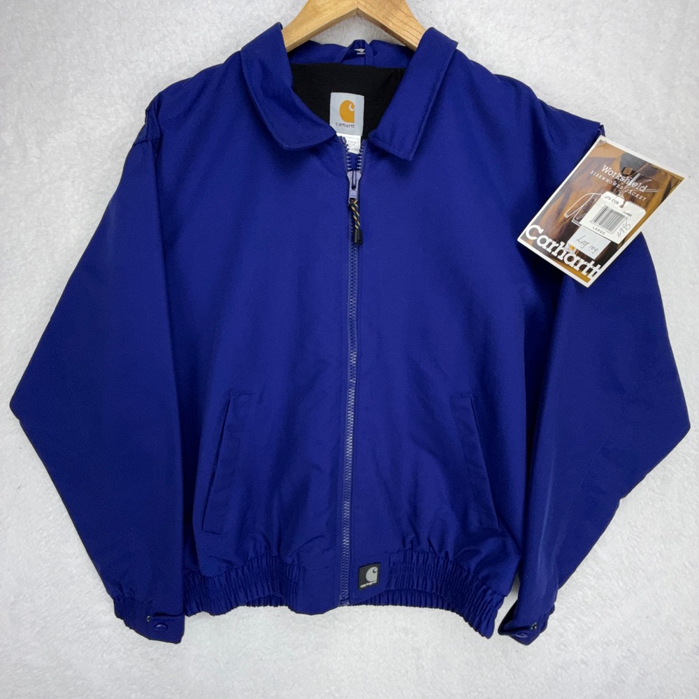 Carhartt J73 COB Workshield Eisenhower Jacket Cobalt Blue Mens Large NWT NOS